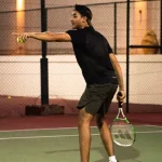 Abhishek-Sharma-Playing-Tennis-asksportsinfo